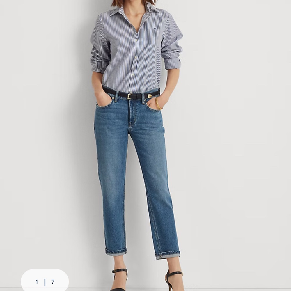 NWT Ralph Lauren Blue Straight-Leg Jeans